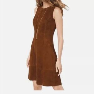 White House Black Market Brown Sheath Mini Dress